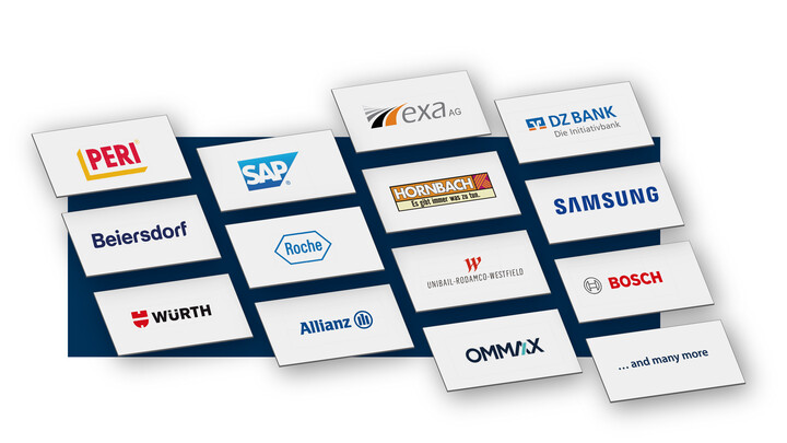 Collage von Logos
